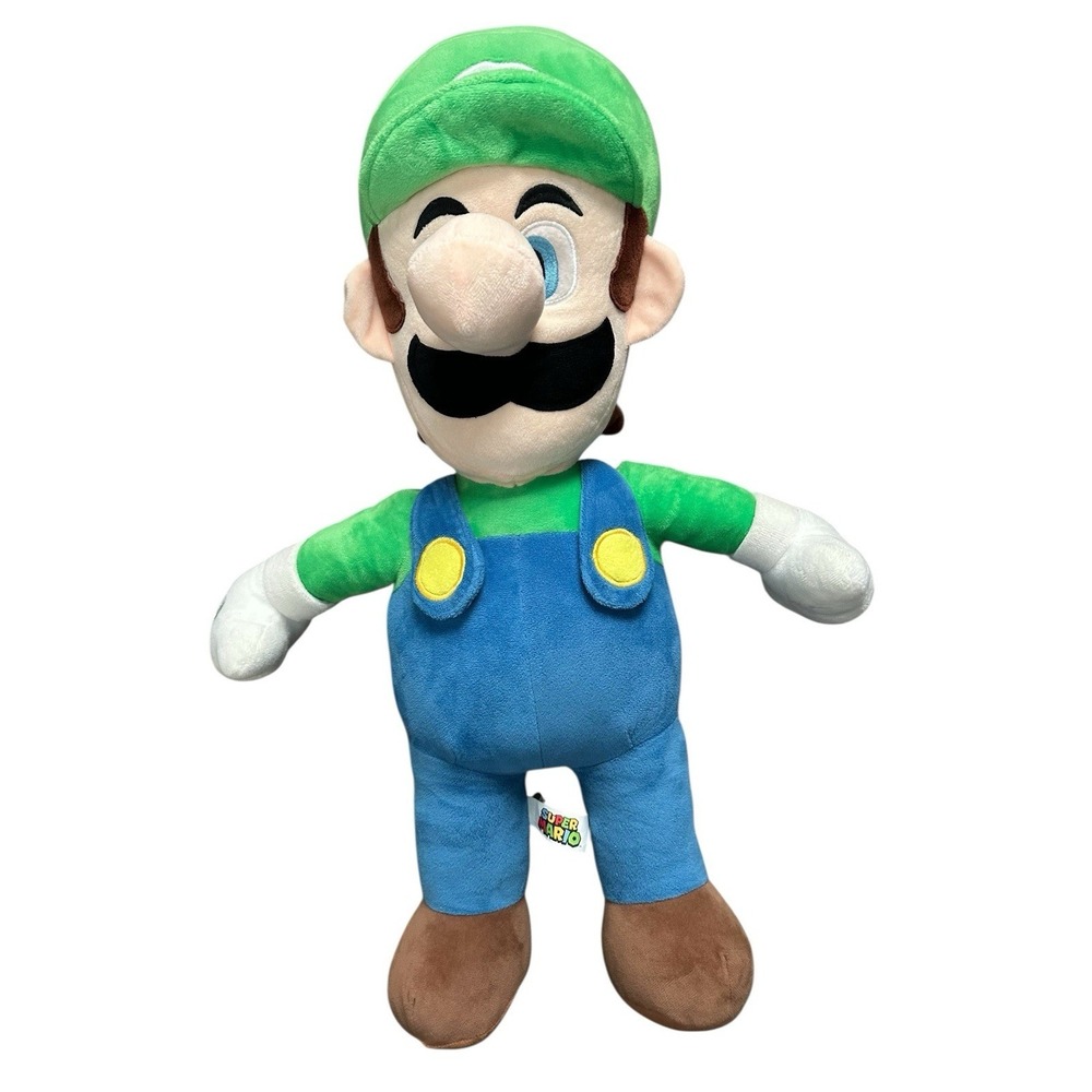 2021 Nintendo Super Mario Bros Luigi Plush Doll 25" - Picture 2 of 13